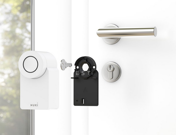 Elektronický zámek Nuki Smart Lock 4. generace, bílý, s podporou standardu Matter (221009) Elektronický zámek Nuki Smart Lock 4. generace, bílý, s podporou standardu Matter (221009)